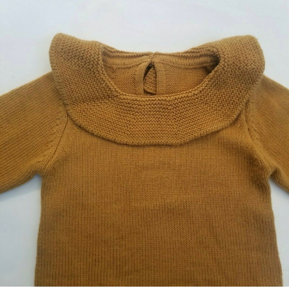 Knit Romper Ruffle Collar - Picture 3 of 5